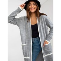 Cardigan model 170765 Rue Paris - ONE-SIZE-FITS-ALL - Grey