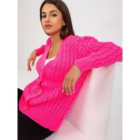 Cardigan model 170807 Rue Paris - ONE-SIZE-FITS-ALL - Pink