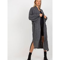 Cardigan model 170837 Rue Paris - ONE-SIZE-FITS-ALL - Grey