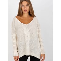 Jumper model 170987 Och Bella - ONE-SIZE-FITS-ALL - Beige