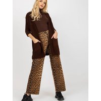 Cardigan model 171344 Rue Paris - ONE-SIZE-FITS-ALL - Brown
