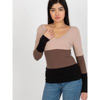 Blouse model 175090 Rue Paris - S/M - Beige