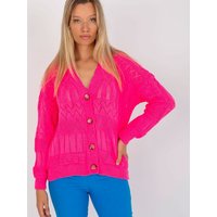 Cardigan model 175418 Rue Paris - ONE-SIZE-FITS-ALL - Pink