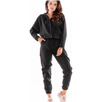 Tracksuit trousers model 178654 awama - XL - Black
