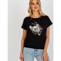 Blouse model 182109 Rue Paris - S/M - Black