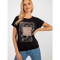 Blouse model 182120 Rue Paris - S/M - Black