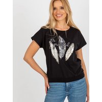 Blouse model 182121 Rue Paris - S/M - Black