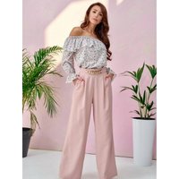 Women trousers model 182631 Roco Fashion - 34 - Pink