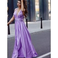 Evening dress model 183921 Fasardi - ONE-SIZE-FITS-ALL - Violet