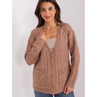 Cardigan model 186748 AT - ONE-SIZE-FITS-ALL - Brown