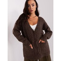 Cardigan model 186751 AT - ONE-SIZE-FITS-ALL - Brown