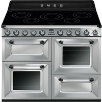 Smeg Victoria TR4110IX2 110cm Electric Range Cooker with Induction Hob - Stainless Steel - A/A Rated