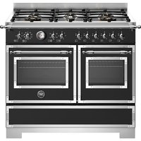 Bertazzoni Heritage Series HER106L2ENET2 100cm wide Gas Range Cooker - Matt Black - A Rated