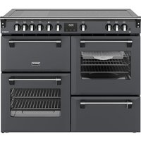 Stoves Richmond Deluxe 110Ei RTY 110cm wide Electric Range Cooker with Induction Hob - Anthracite - A Rated