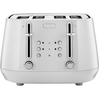 De'Longhi Eclettica 4 Slot Toaster Whimsical White CTY4003.W - White