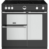 Stoves Sterling S900EI 90cm Electric Range Cooker with Induction Hob - Black - A/A/A Rated