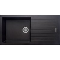 Harlyn Daymer 1 Bowl Inset Kitchen Sink - Black