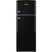 Amica FDR2213B/1 144cm 80/20 Small Fridge Freezer - Black - E Rated