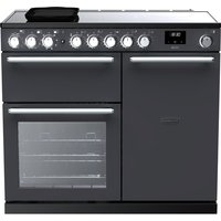 Rangemaster Nexus NEX100EIPSLT/CM1 100cm wide Electric Range Cooker with Induction Hob - Slate - A Rated