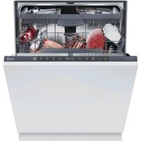 Hoover H-DISH 500 HI 6B2F3STA-80 Wifi Connected Fully Integrated Full Size Dishwasher - Anthracite Bezel Control Panel with Fixed Door Hinge Kit - B Rated