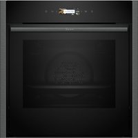 NEFF N70 Slide & Hide® B54CR71G0B Built In Electric Single Oven and Pyrolytic Cleaning - Graphite - A+ Rated