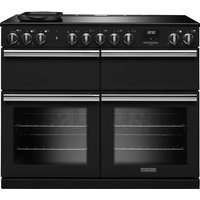 Rangemaster Professional Deluxe BC PRDLB110EIPCBL/CM1 110cm wide Electric Range Cooker with Induction Hob - Black - A Rated