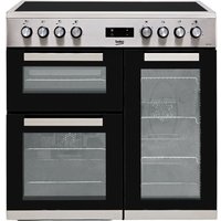 Beko KDVC90X 90cm Electric Range Cooker with Ceramic Hob - Stainless Steel - A/A Rated