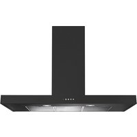 Rangemaster UHDF100SL/ 100cm Chimney Cooker Hood for External / Recirculation Ventilation - Slate