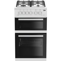 Beko KDVG593W 50cm Freestanding Gas Cooker with Gas Grill - White - A+ Rated