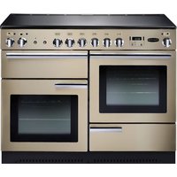 Rangemaster Professional Plus PROP110ECCR/C 110cm wide Electric Range Cooker with Ceramic Hob - Cream / Chrome - A/A Rated