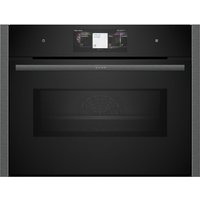 NEFF N90 C24MT73G0B Built In Compact Electric Single Oven with Microwave Function and Pyrolytic Cleaning - Graphite Grey