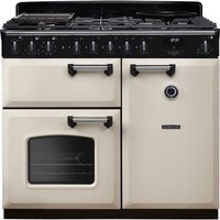 Rangemaster CLDL100DFPPCR/CM1 Classic Deluxe 100cm Dual Fuel Pale Cream/Chrome A, 29 L / 80 L / 82 L, 230 - 400 V, 994 x 666 x 895 mm, 130.259 kg