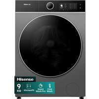 Hisense 5i KitchenFit™ Series WF5I9043BTFS 9kg WiFi Connected Washing Machine with 1400 rpm - Titanium - A Rated