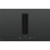 Midea Even Pro MIH7480Y225GKH1 80cm Induction Extractor Hob - Black - For Ducted/Recirculating Ventilation