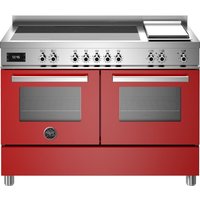 Bertazzoni Professional Series PRO125I2EROT Electric Range Cooker with Induction Hob - Red - A Rated