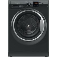 Hotpoint Anti-Stain NSWM 846 BS UK 8kg Washing Machine with 1400 rpm - Black - A Rated