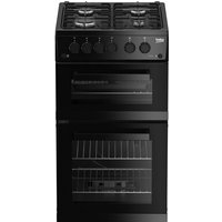 Beko KDVG593K 50cm Freestanding Gas Cooker with Gas Grill - Black - A+ Rated
