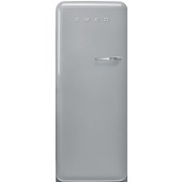 Smeg Left Hand Hinge FAB28LSV5 Fridge with Ice Box - Silver - D Rated
