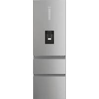 Haier 3D 60 Series 5 HTW5618EWMG Wifi Connected Total No Frost Freestanding Fridge Freezer - Stainless Steel - E Rated