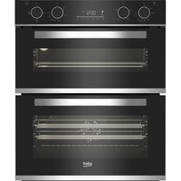 Beko bPRO 500 BBXTF25300X Built Under Electric Double Oven - Black - A/A Rated
