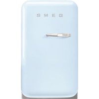 Smeg Left Hand Hinge Mini Bar FAB5LPB5 Fridge - Pastel Blue - D Rated