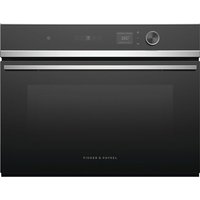 Fisher & Paykel OM60NDLX1 microwave Black, Stainless steel Combination microwave Built-in 49 L 900 W Fisher & Paykel Compact Combi Microwave Oven, 60cm, OM60NDLX1
