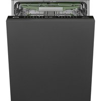 Smeg Universal DIL324AQL Fully Integrated Full Size Dishwasher - Black Control Panel with Sliding Door Hinge Kit - A Rated