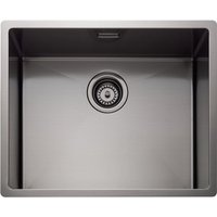 Rangemaster Spectra Single Bowl Inset / Undermount Graphite Stainless Steel Kitchen Sink