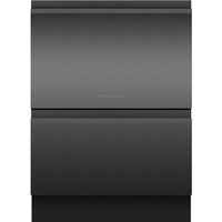 Fisher & Paykel Series 9 Double DishDrawer™ Dishwasher DD60D4HNB9 Wifi Connected Fully Integrated Full Size Dishwasher - Black Control Panel with Sliding Door Hinge Kit - E Rated