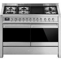 Smeg Opera A4-81 120cm Dual Fuel Range Cooker - Stainless Steel - A/B Rated