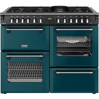 Stoves Richmond Deluxe 110DF 110cm wide Dual Fuel Range Cooker with Gas Hob - Deep Marine - A Rated
