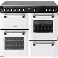 Stoves Richmond Deluxe 100Ei 100cm wide Electric Range Cooker with Induction Hob - Ice White - A Rated
