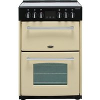 Belling Farmhouse60E 60cm Electric Cooker with Ceramic Hob - Cream - A/A Rated