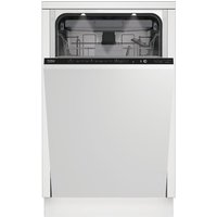 Beko BDIS38040Q Fully Integrated Slimline Dishwasher - Black Control Panel with Sliding Door Fixing Kit - C Rated